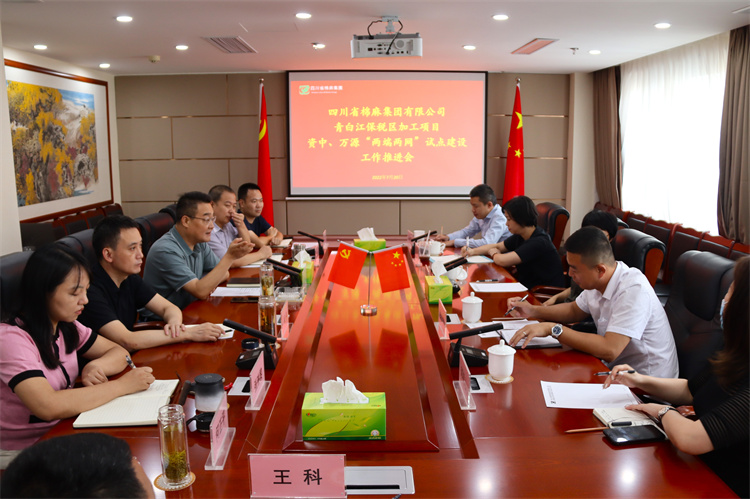 鄧華主持召開(kāi)集團(tuán)公司青白江保稅區(qū)加工項(xiàng)目資中 、萬(wàn)源“兩端兩網(wǎng)”試點(diǎn)建設(shè)項(xiàng)目工作推進(jìn)會(huì)